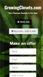 Mobile Screenshot of growingclosets.com